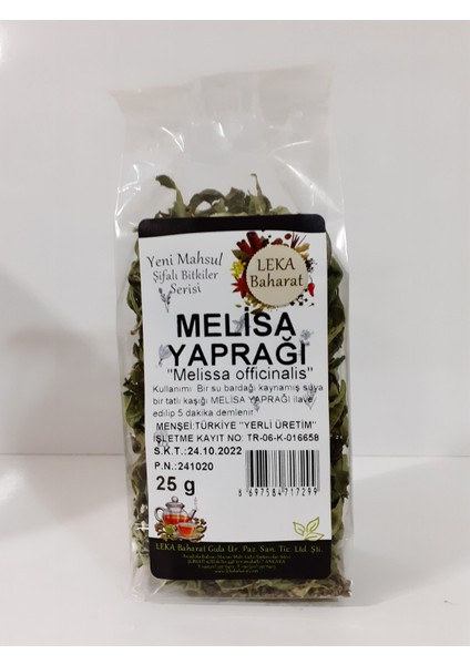 Melisa Yaprağı 25G