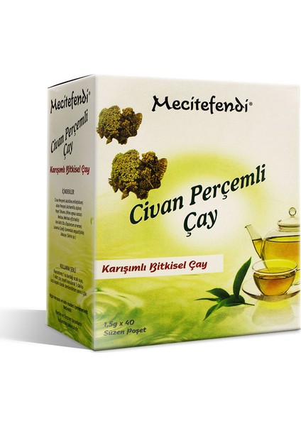 Civan Perçemli Çay Süzen Poşet 40'lı