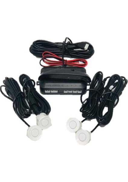 Park Sensörü Ekranlı 22 mm Beyaz 4 Sensör