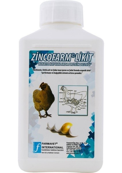 Zincofarm  Kanatlı Hayvanlar Için  Protein Desteği