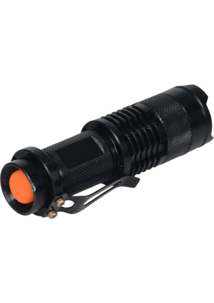 Km-82 Zoomlu Mini Cep Feneri Şarjlı
