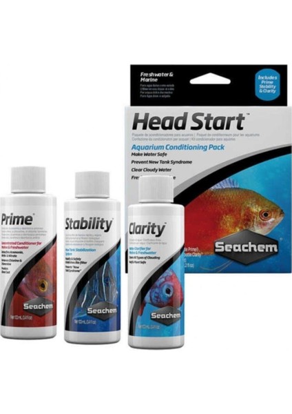 Head Start Pack Akvaryum Su Düzenleyici 3'lü Seti 3X100ml