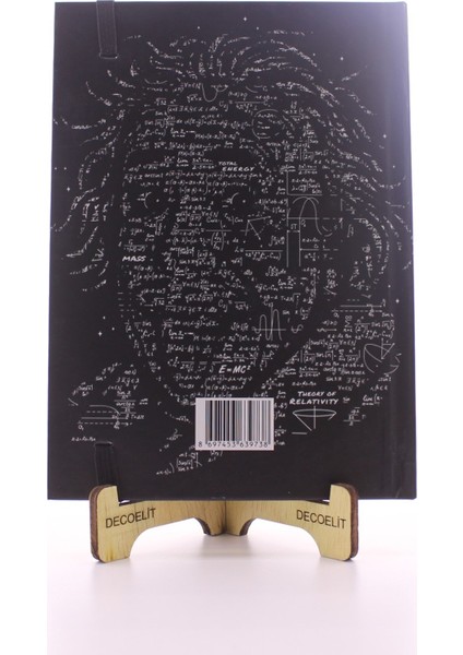 Lastikli Çizgisiz Sert Kapak Emc2 Defter