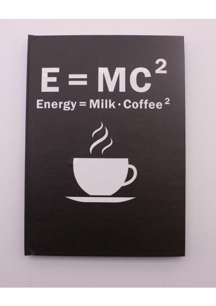 Lastikli Çizgisiz Sert Kapak Emc2 Defter