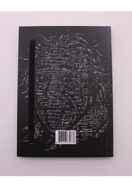 Lastikli Çizgisiz Sert Kapak Emc2 Defter