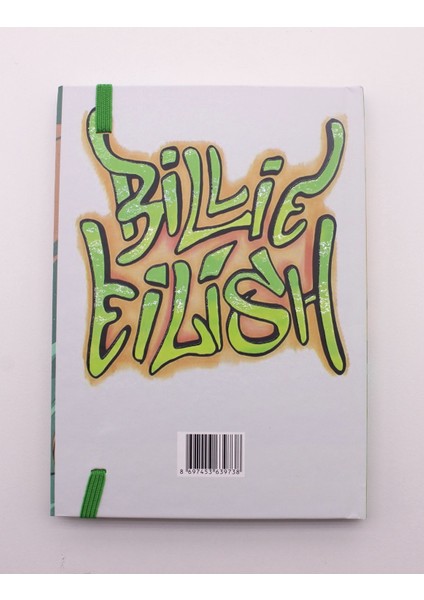 Lastikli Çizgisiz Sert Kapak Bellie Eilish Defter