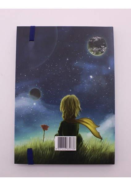 Lastikli Çizgisiz Sert Kapak Küçük Prens Defter