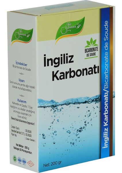 Bee Garden Yenilebilir Ingiliz Karbonatı Bicarbonate De Soude 200 gr