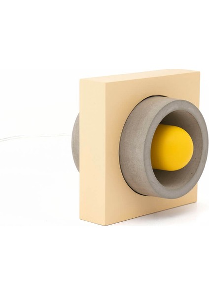 Bej Donut Renkli Masa Lambası