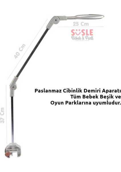 Bebek Beşik ve Oyun Parkı Cibinlik, Kristal Tüllü, 10 m2, Mavi