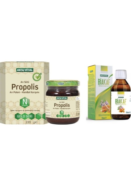 Propolisli Arı Sütü Bal Polen Karışımı (N) 8.000 Mg&biakaff Kekik Içeren Sıvı Takviye Edici Gıda