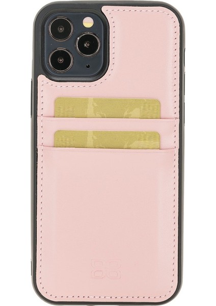 Fxc-Cc Deri Telefon Kılıfı iPhone 12 Pro Max Nu2 Pembe