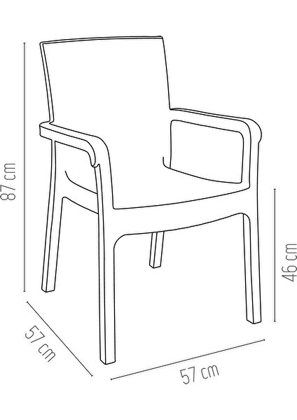 Markiz Rattan Koltuk Beyaz | 2'li Set