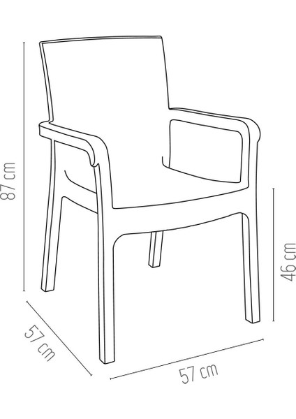 Markiz 2'li Rattan Koltuk Kahverengi | 2'li Set