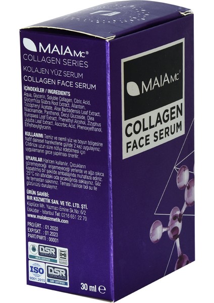ve Vitaminli Yüz Serumu Collagen Face Serum 30 ml modelleri