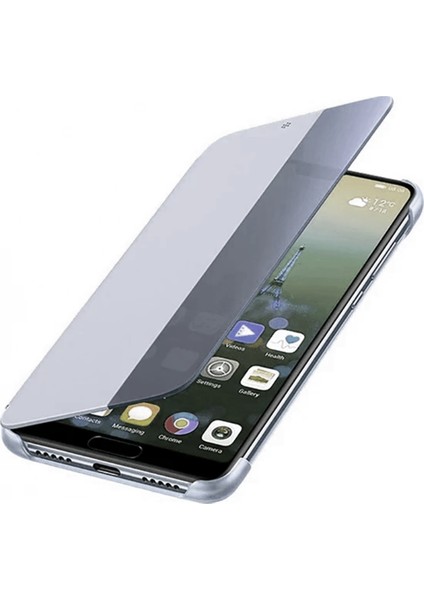 Huawei Mate 20 Pro Yarım Cam Kapaklı Kılıf