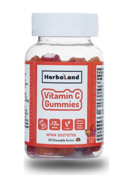 Kids Vitamin C Gummies 60 Çiğnenebilir Form