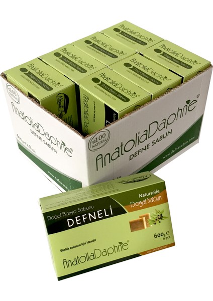 Defneli (Laurel) 600 G Sabun Koli 8 Paket
