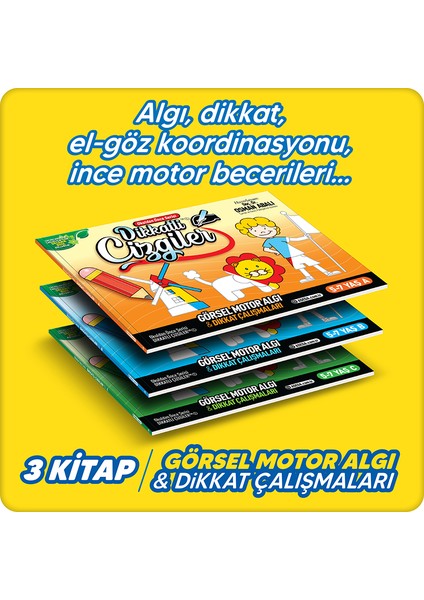 Dikkatli Çizgiler Okuldan Önce Serisi 3 Kitap Set