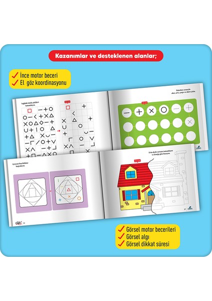 Dikkatli Çizgiler Okuldan Önce Serisi 3 Kitap Set