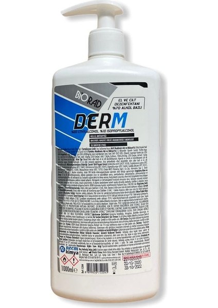 Derm El ve Cilt Dezenfektanı 1000 ml