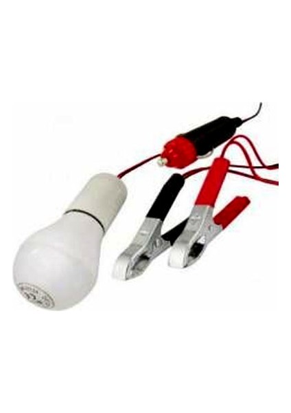 12 Volt Çok Amaçlı Oto Seyyar Lamba Fişli ve Kıskaçlı