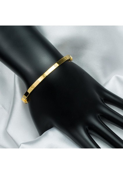 Vidalı Taşsız Kelepçe Altın Bilezik fiyatları