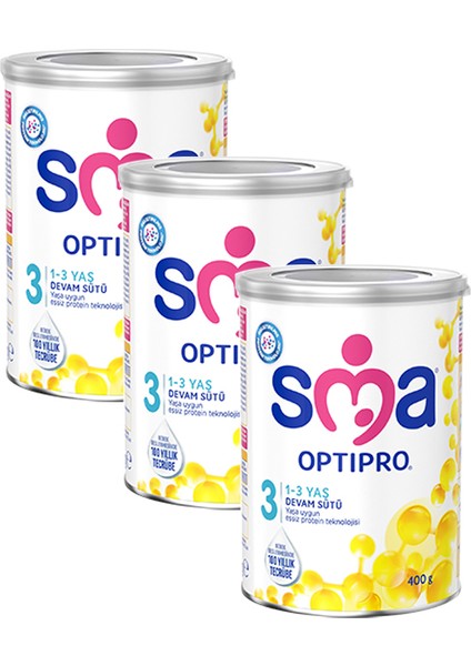 3 Optipro Devam Sütü 400 gr x 3 Adet