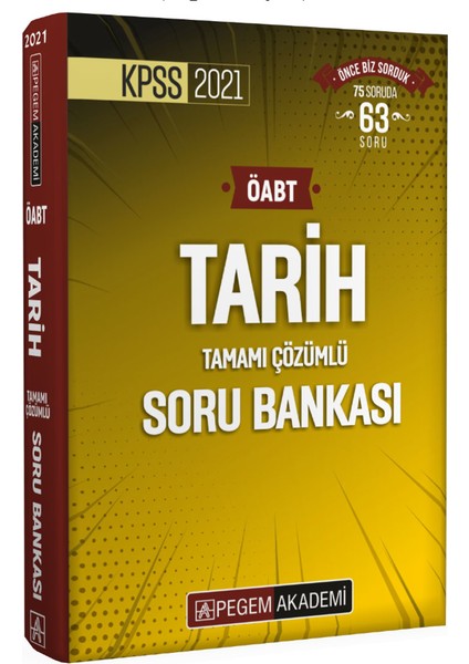 KPSS 2021 ÖABT Tarih Tamamı Çözümlü Soru Bankası