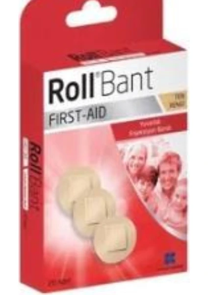 RollBant FirstAid Yuvarlak Enjeksiyon Yara Bandı 20 adet