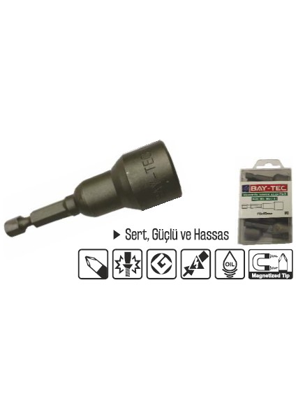 Manyetik Somun Adaptörü Baytec 8*45 cm
