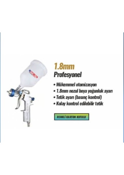 Baytec Boya Tabancası Üstten Depolu MK1300