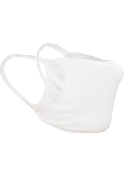 2 Katlı Cepli Yıkanabilir Antibakteriyel Maske 50 Adet Beyaz fiyatları