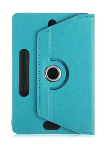 Reeder M8 GO Tablet Kılıf Deri Standlı Dönerli Universal 8" Mavi