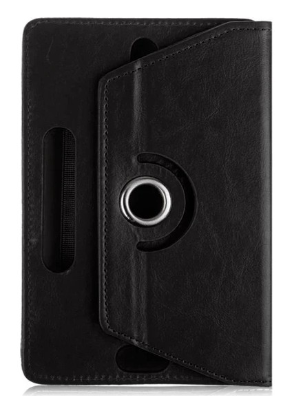 Reeder A7i Quad Tablet Kılıf Deri Standlı Dönerli Universal 7" Siyah
