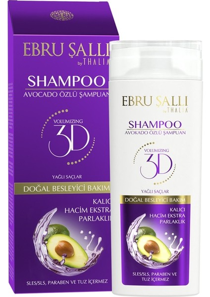 Ebru Şallı Avokado Yağlı Şampuan 300 ml (Yağlı Saçlar)
