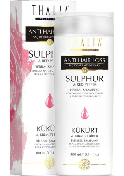 Thalia Kükürt ve Kırmızı Biber Saç Dökülmesine Şampuan 300 ml