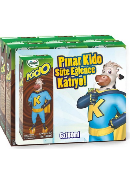 Kido Kakaolu Süt 6x180 ml