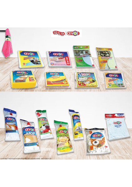 Temizlik Bezi Desenli 6 Al 4 Öde Ekonomik Paket