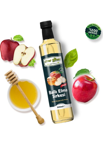 Ballı Elma Sirkesi 500 ml