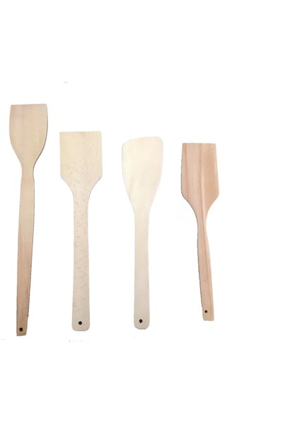 Ahşap Tahta Spatula 4 Çeşit