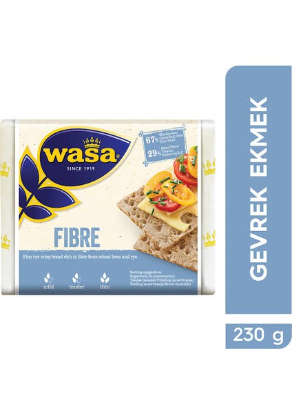 4 Adet Wasa Fibre Lifli Gevrek Ekmek 230 gr