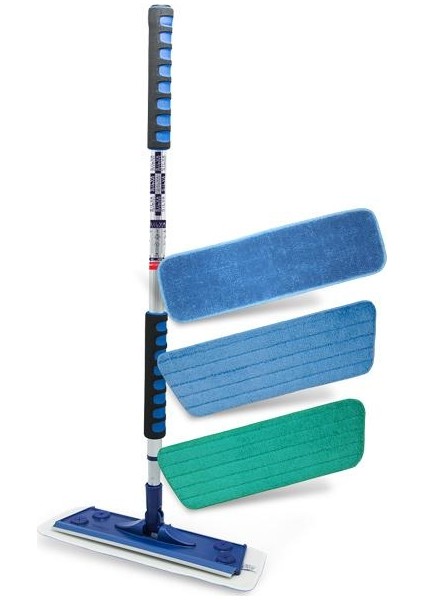 Silva Mop 3 Lü Set Mikrofiber, Islak-Kuru Duvar Silme Bezleri