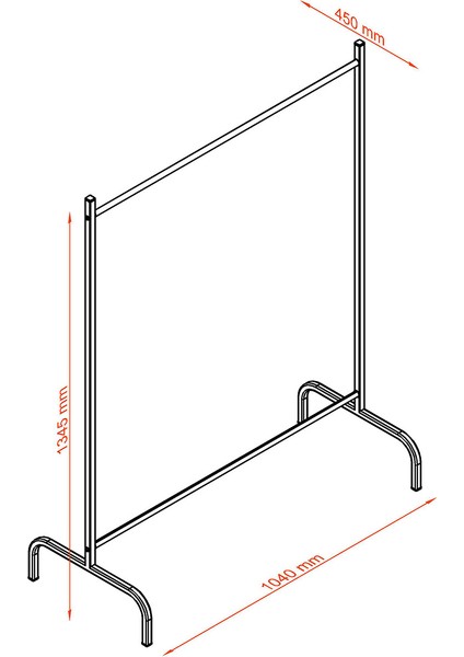 Metal Ayaklı Konfeksiyon Askısı - Siyah modelleri