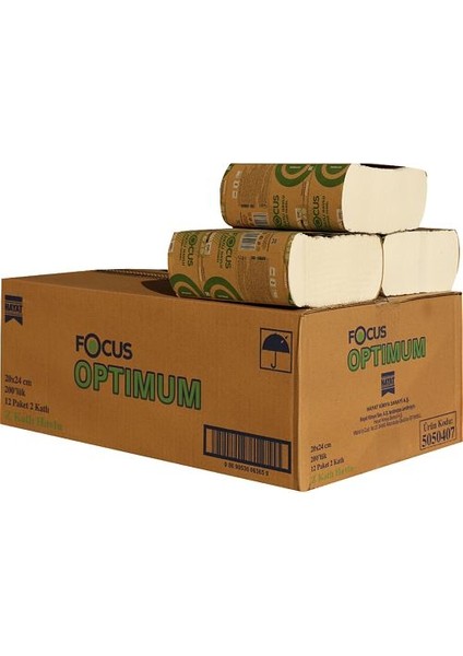 Optimum Z Katlı Havlu 12 x 200'LÜ