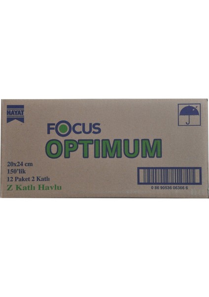 Optimum Z Katlı Havlu 12 x 200'LÜ