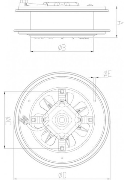 Bahçıvan 25 cm BB 250 1450 D/D 220 230 Volt Monofaze Aksiyel Kapaksız Baca Pencere Aspiratörü Fanı fiyatları