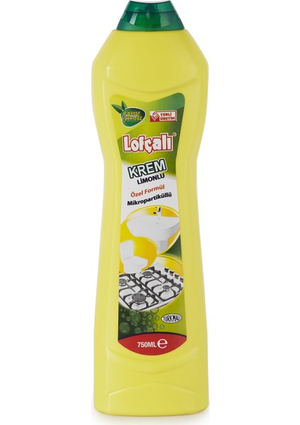 Krem 750 ml Limon Yüzey Temizleyici Kolide 12'li