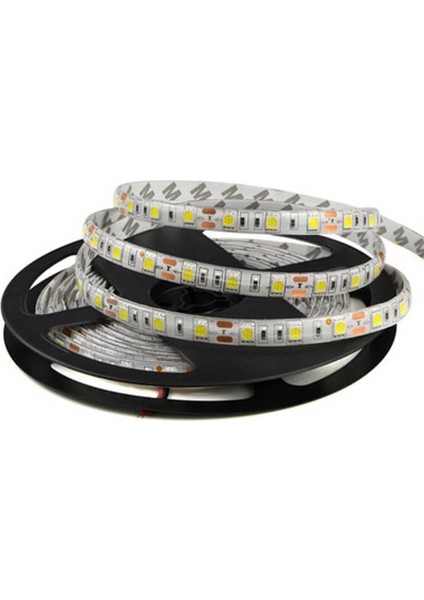 5m Metre Smd 5050 3 Çipli Silikonsuz Iç Mekan Şerit LED 300 LED