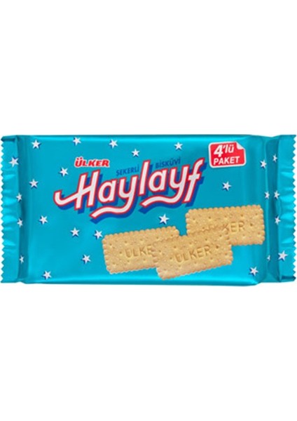 Haylayf Şekerli Bisküvi 4X64 gr